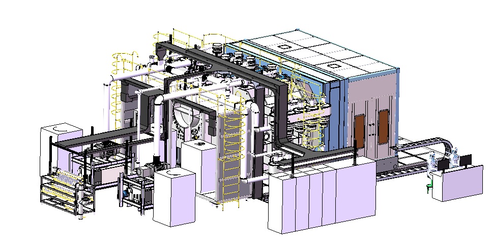 Coiling and coating equipment